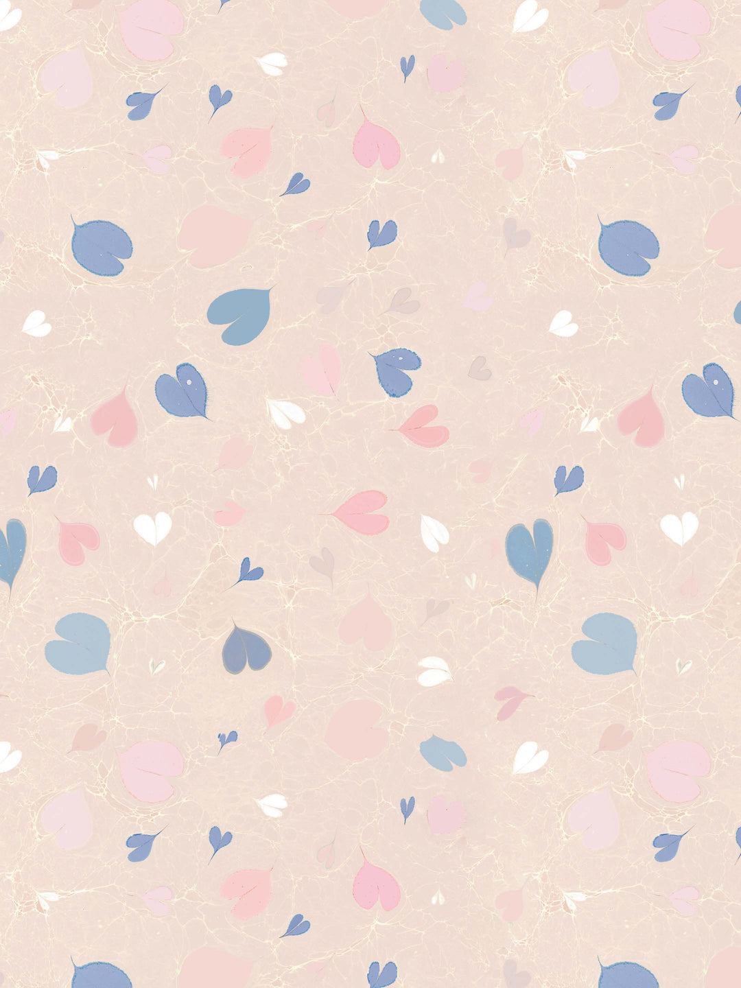 Amore Marbled Wallpaper - Chalk Pink