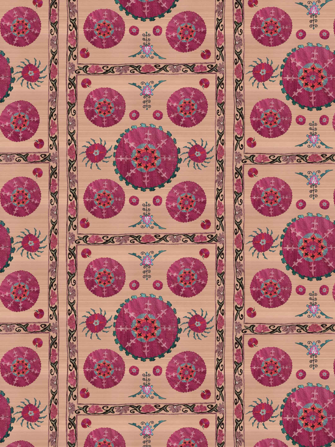 Paris Suzani Wallpaper - Clay Pink