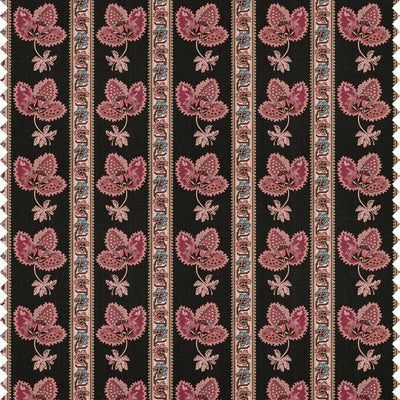 Serafina Stripe Fabric - Onyx Black