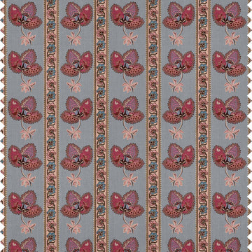 Serafina Stripe Fabric - Twilight Blue