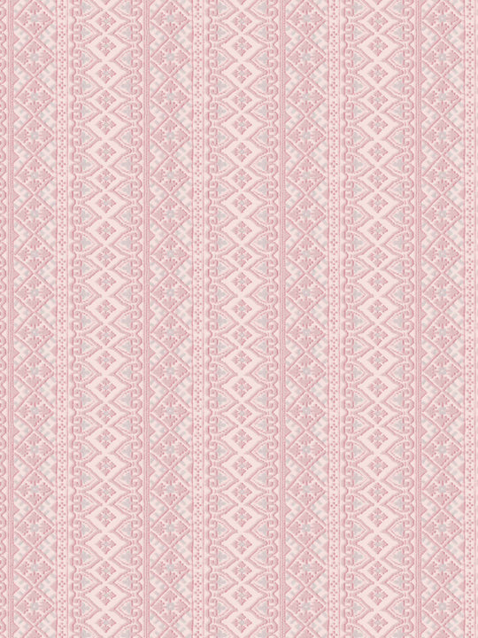 Pink textured patterned stripe wallpaper in pink