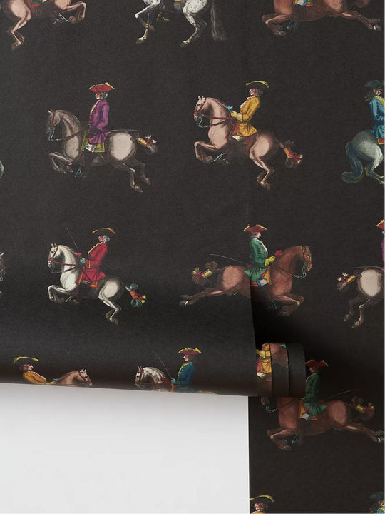 Riding School Wallpaper - Black