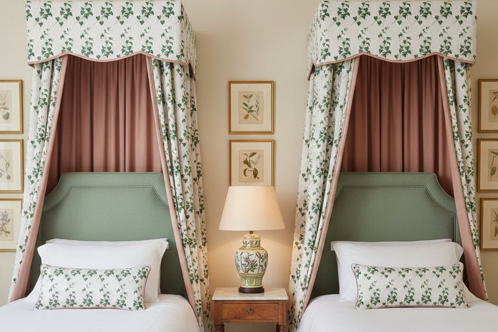 Bed Canopy Curtain Fabric Ideas for Luxury Bedroom Interiors