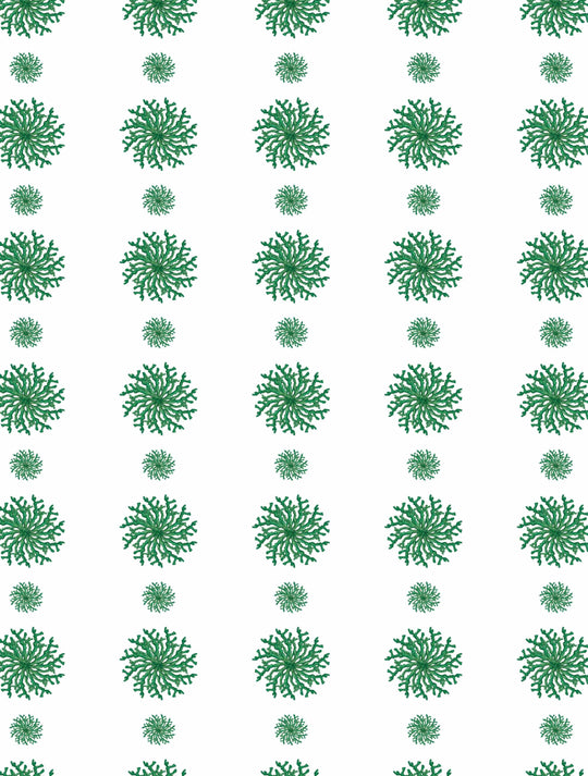 Coral String Wallpaper Green