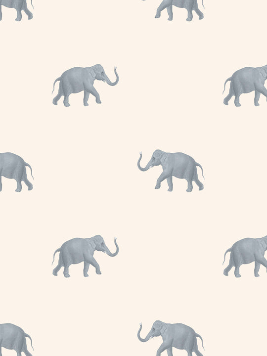 Elegant grey elephant wallpaper perfect for an elegant kids room  or nursery