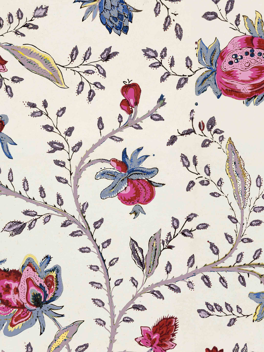 Indienne Floral Wallpaper - Grande