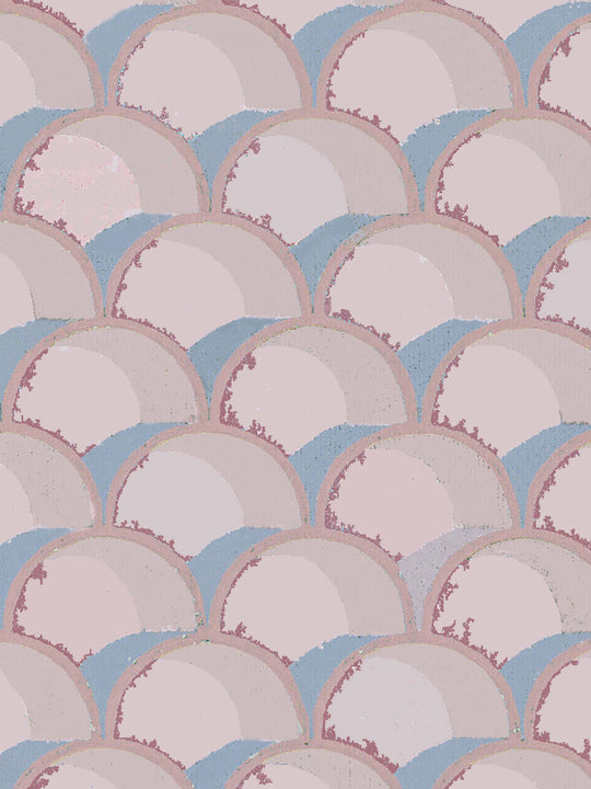 Mermaid Wallpaper - Fuchsia Pink