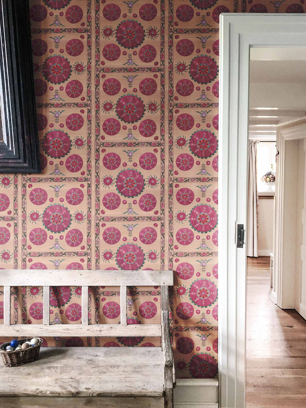 Paris Suzani Wallpaper - Clay Pink