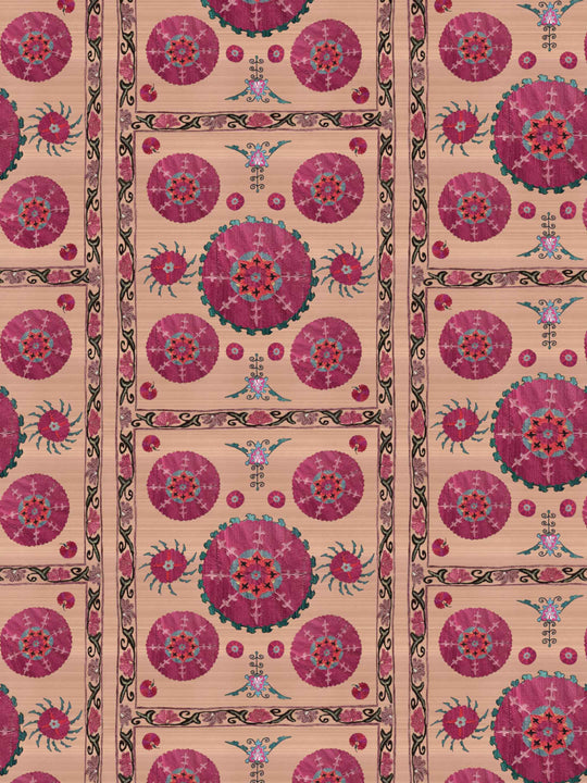 Paris Suzani Wallpaper - Clay Pink