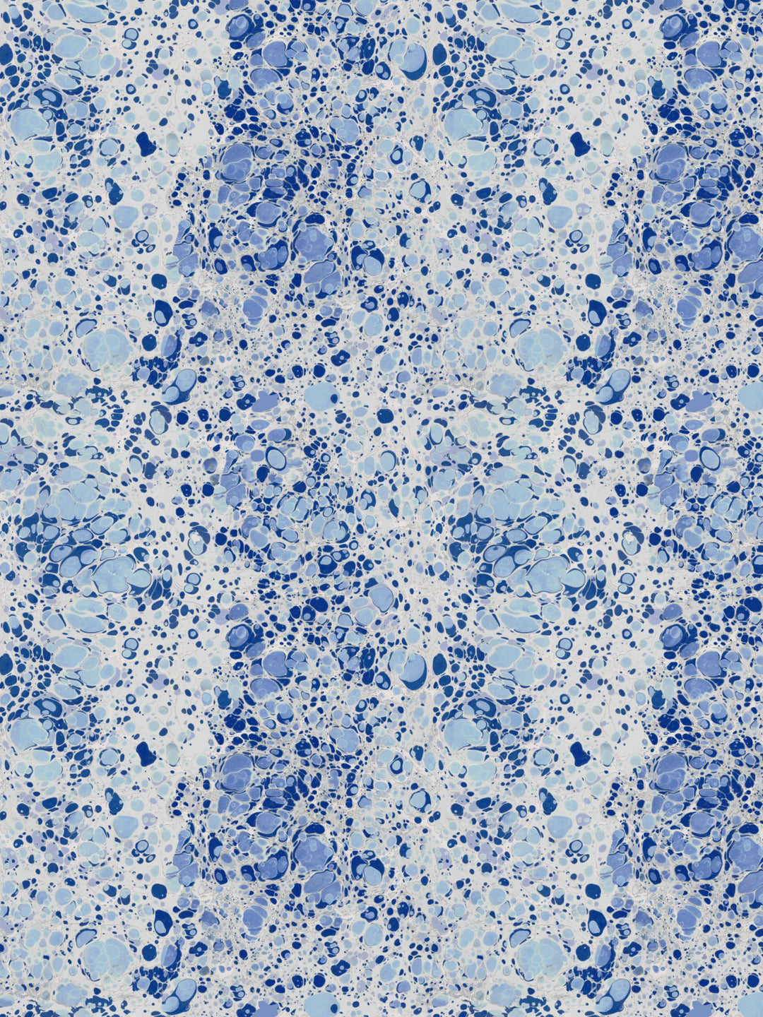 Blue and white marbled home wallpaper pattern