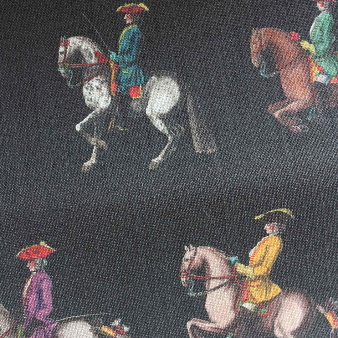 Riding School Fabric - Black
