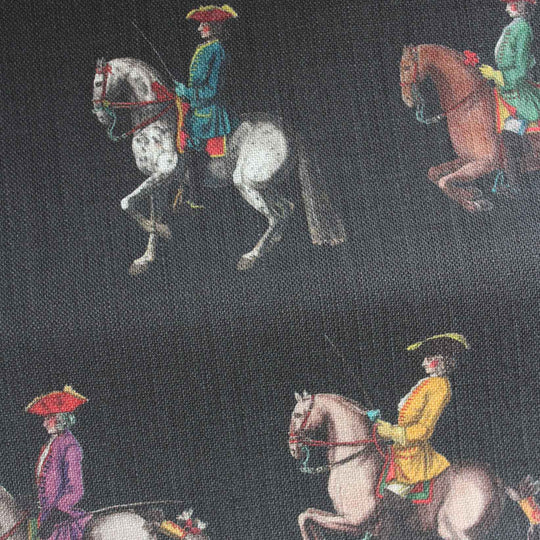 Riding School Fabric - Black