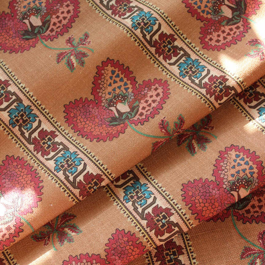 Serafina Stripe Fabric - Amber