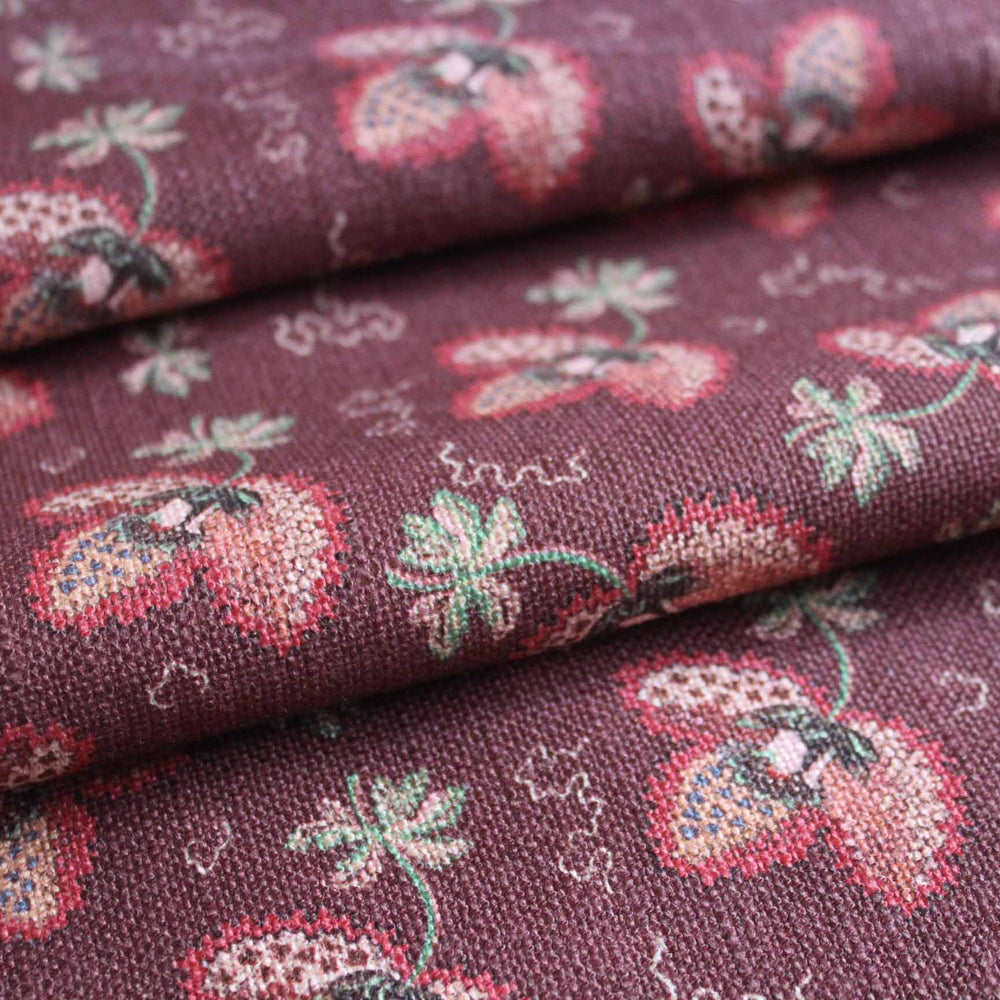 Serafina Swirl Fabric - Chestnut
