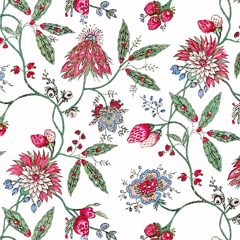 Amalita Floral Wallpaper - White
