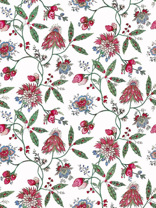 Amalita Floral Wallpaper - White