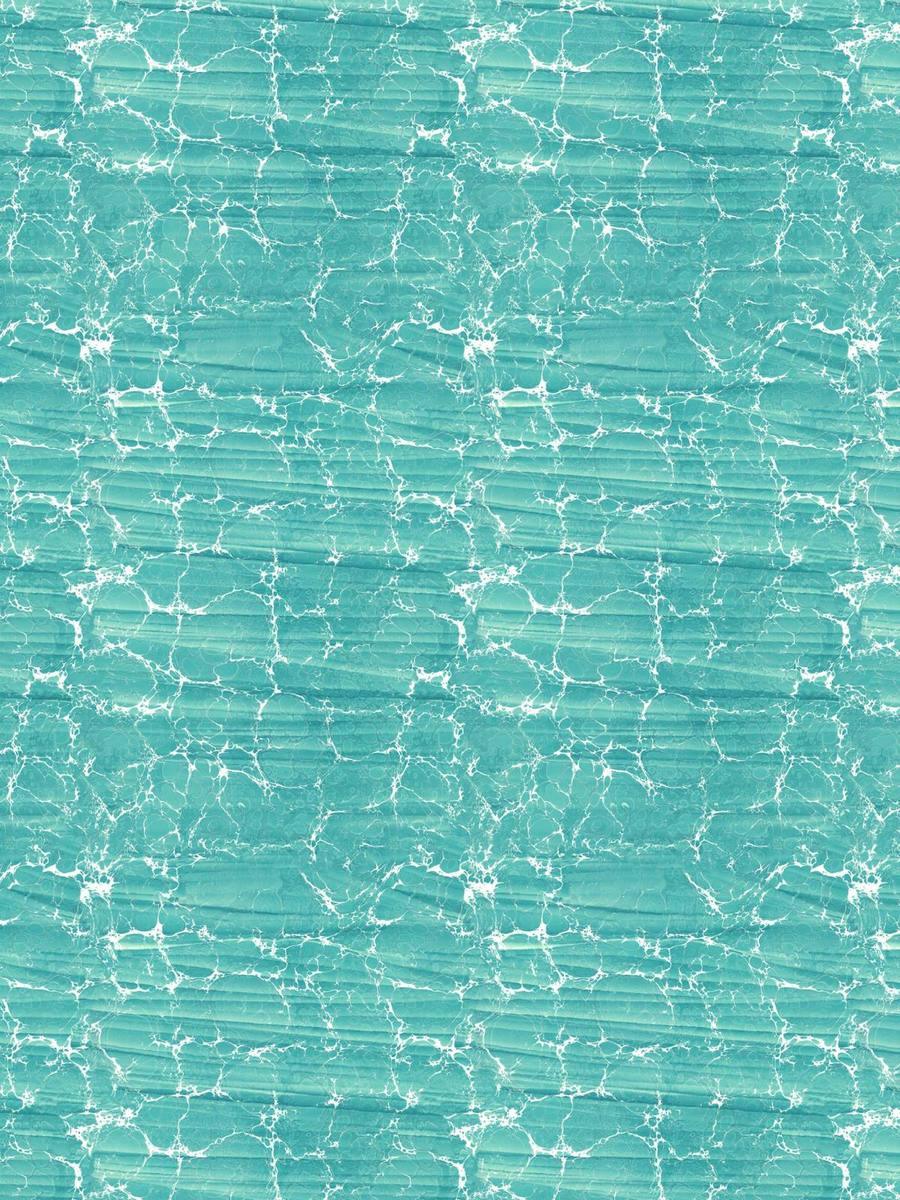 Aqua turquoise marbled wallpaper with white highlights reminicent of shallow sea water
