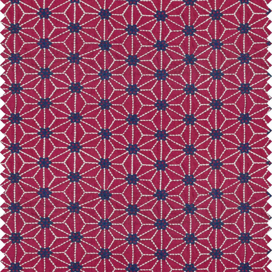 Bohemian Star Fabric - Dark Pink