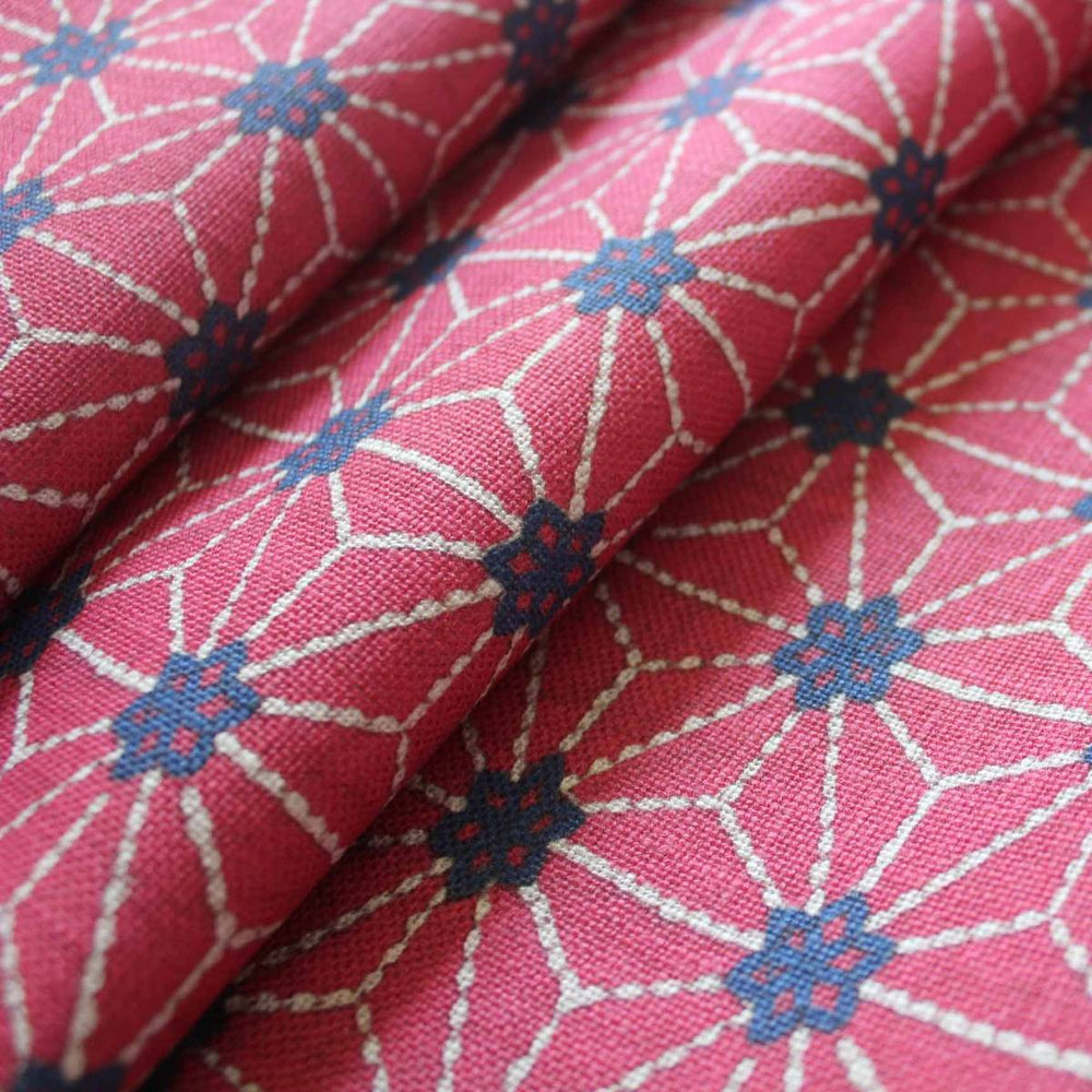 Bohemian Star Fabric - Dark Pink