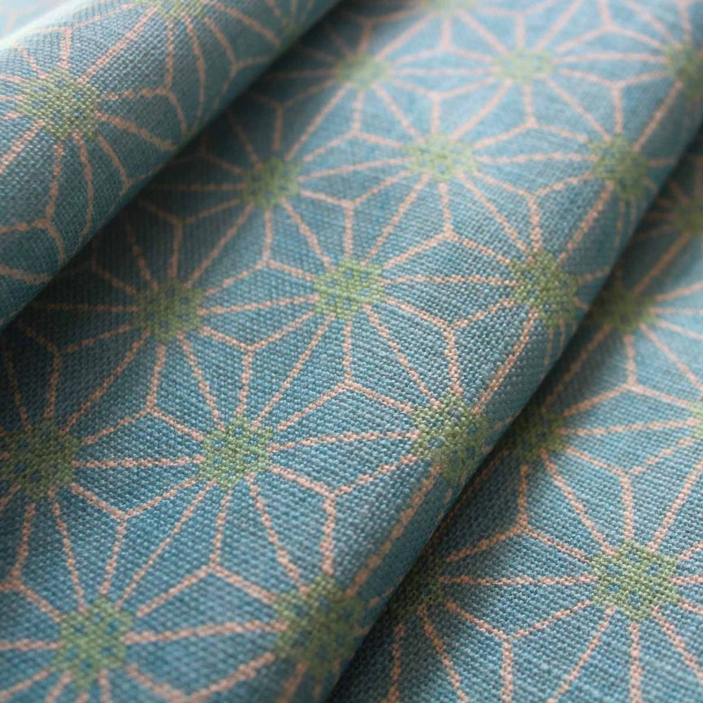 Bohemian Star Fabric - Ice Blue