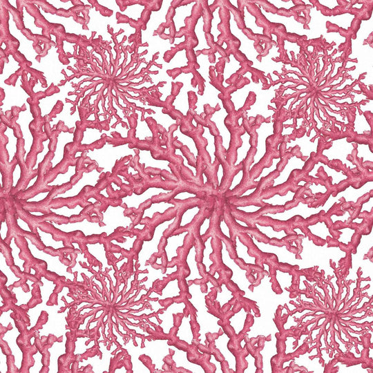 Coral Haze Wallpaper - Fuchsia Pink, flat lay of the repeating pattern