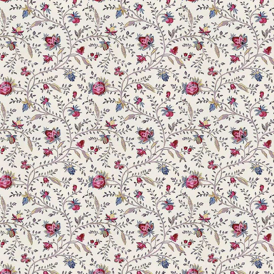 Indienne Floral Wallpaper - Petite, flat lay of the repeating pattern