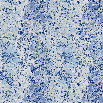 Blue and white marbled home wallpaper pattern