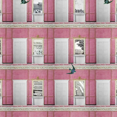 A room with a view Wallpaper, flat lay of the repeating pattern