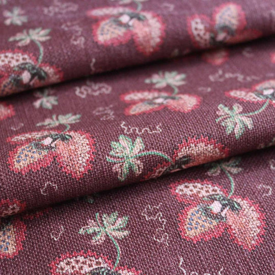 Serafina Swirl Fabric - Chestnut