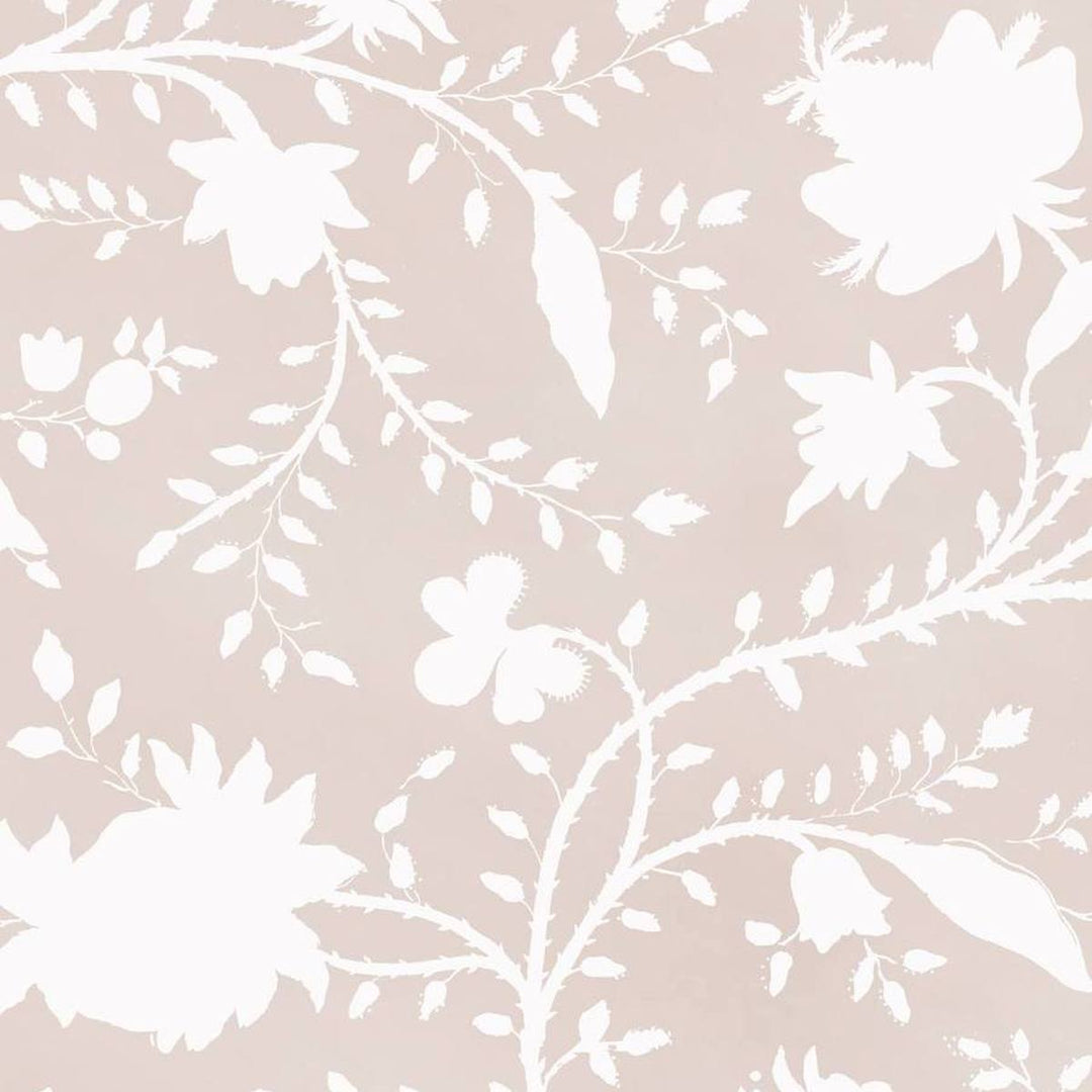 pale pink and white floral wallpaper design