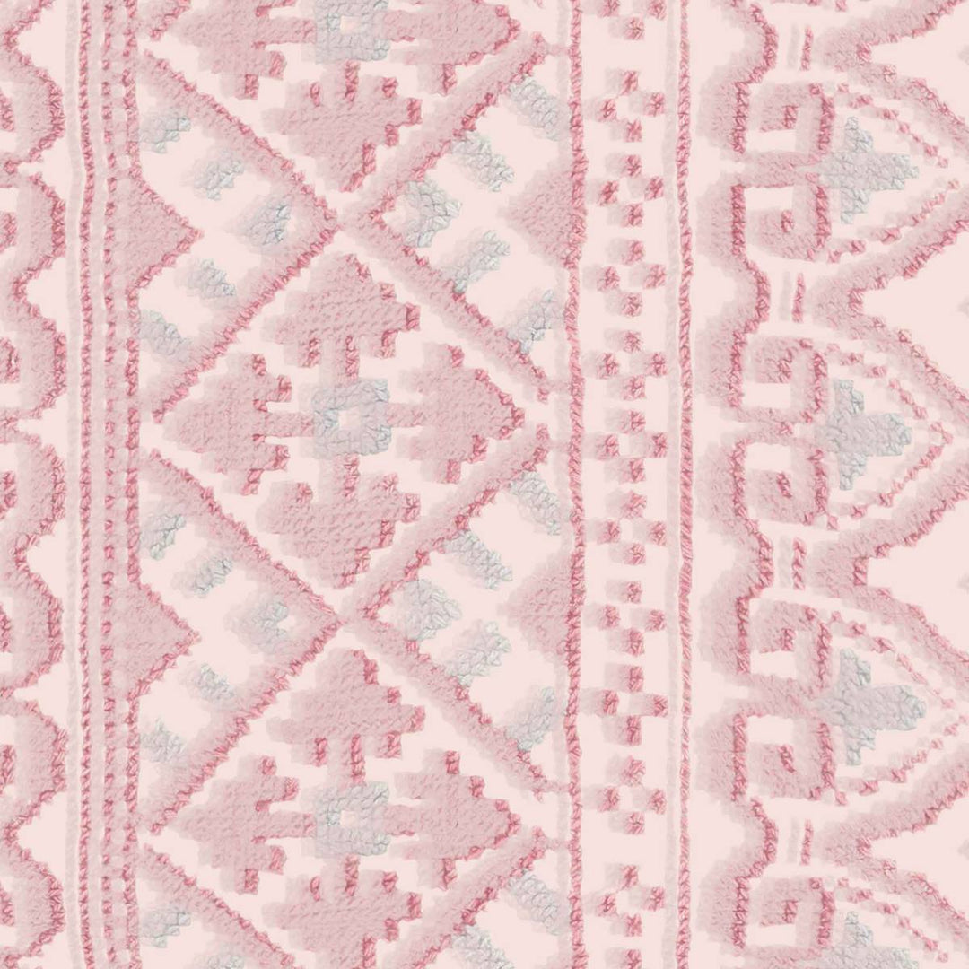 Pink textured patterned stripe wallpaper in pink