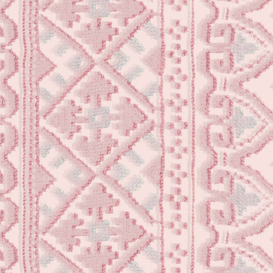 Pink textured patterned stripe wallpaper in pink