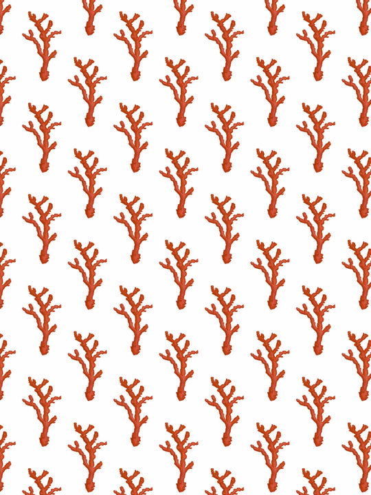 Coral Dash - Red - Wallpaper - Milola Design