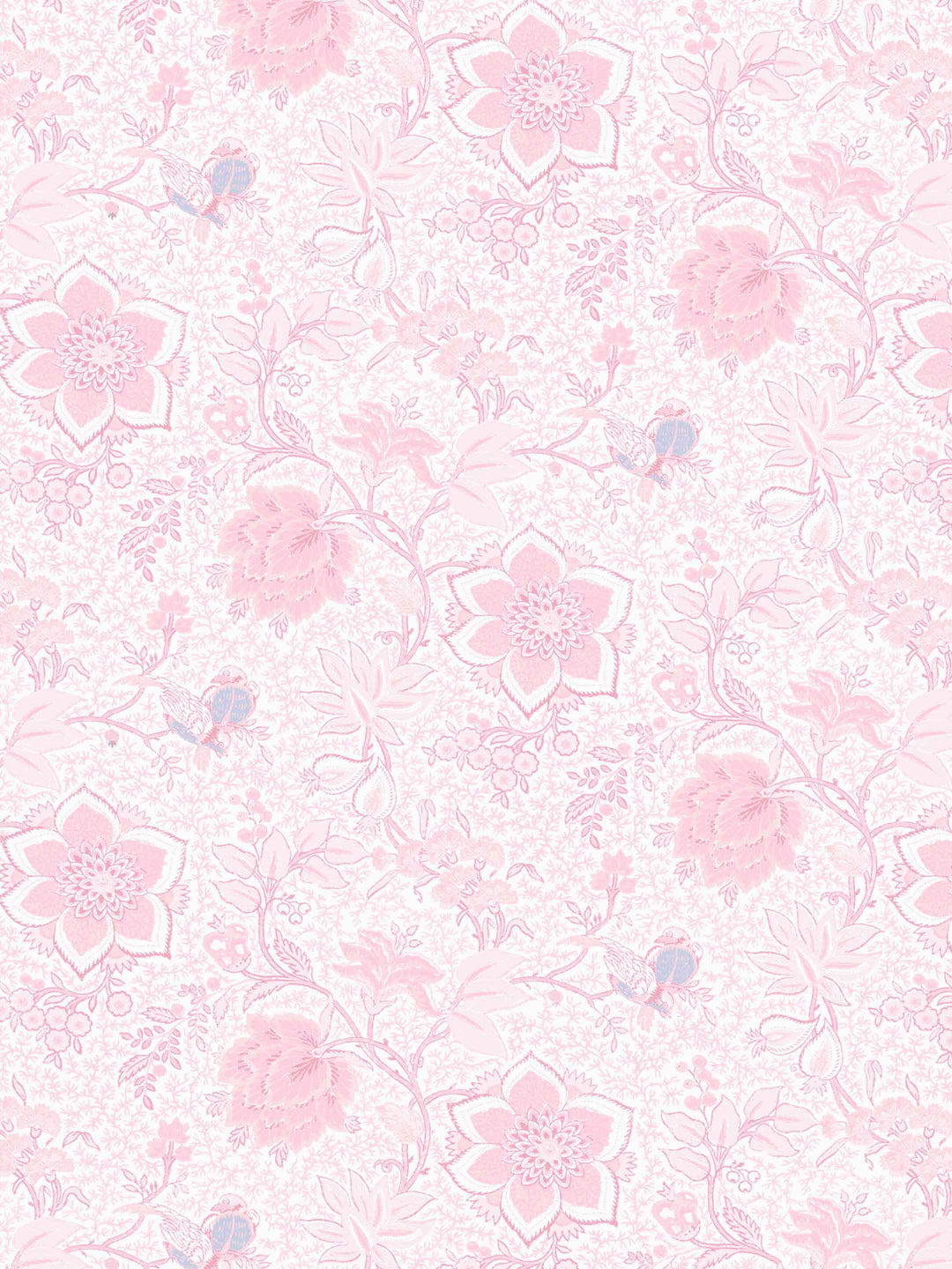 Folie Flora Floral Wallpaper - Pink
