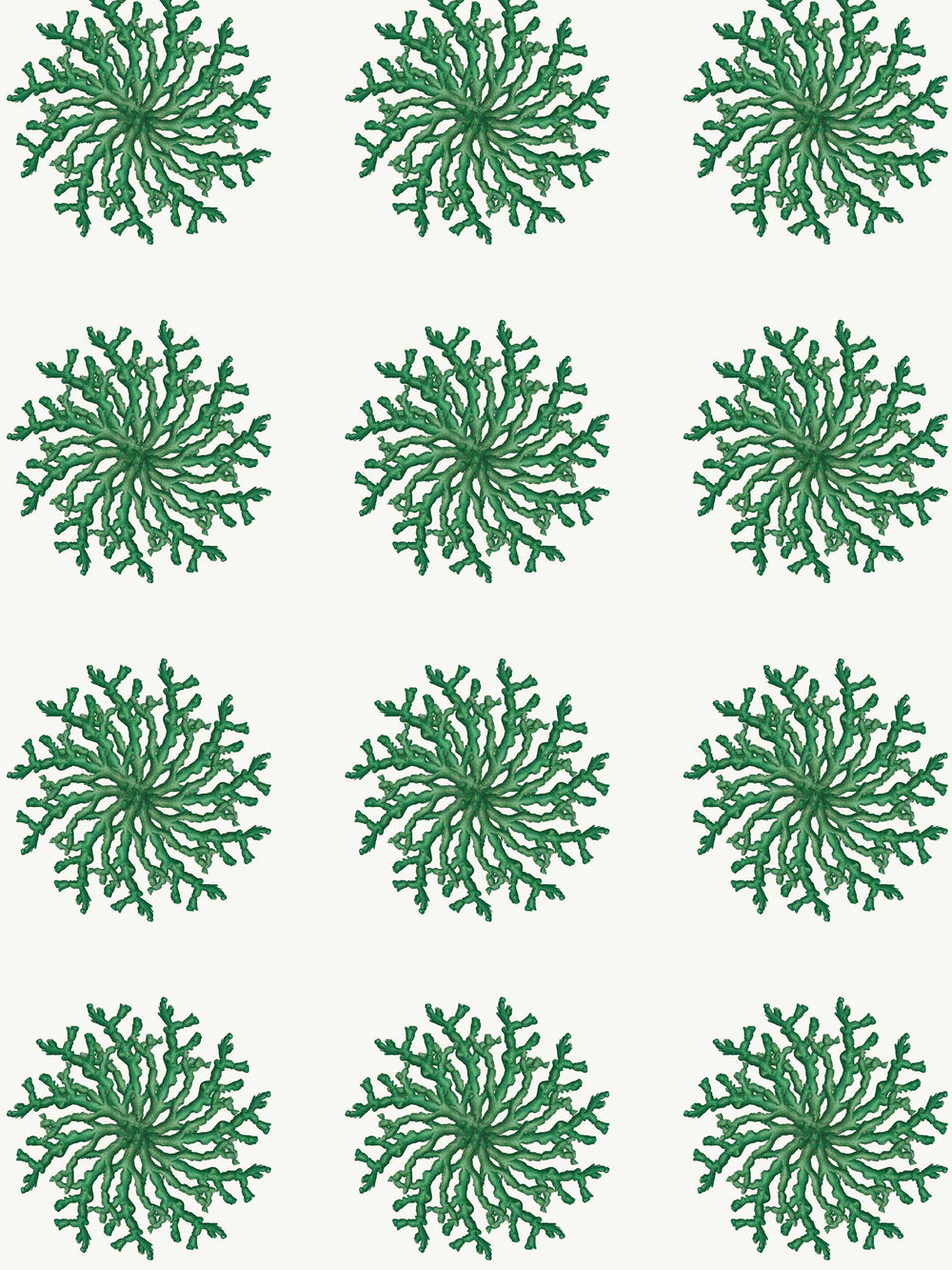 Great Balls of Coral - Green - Wallpaper - Milola Design