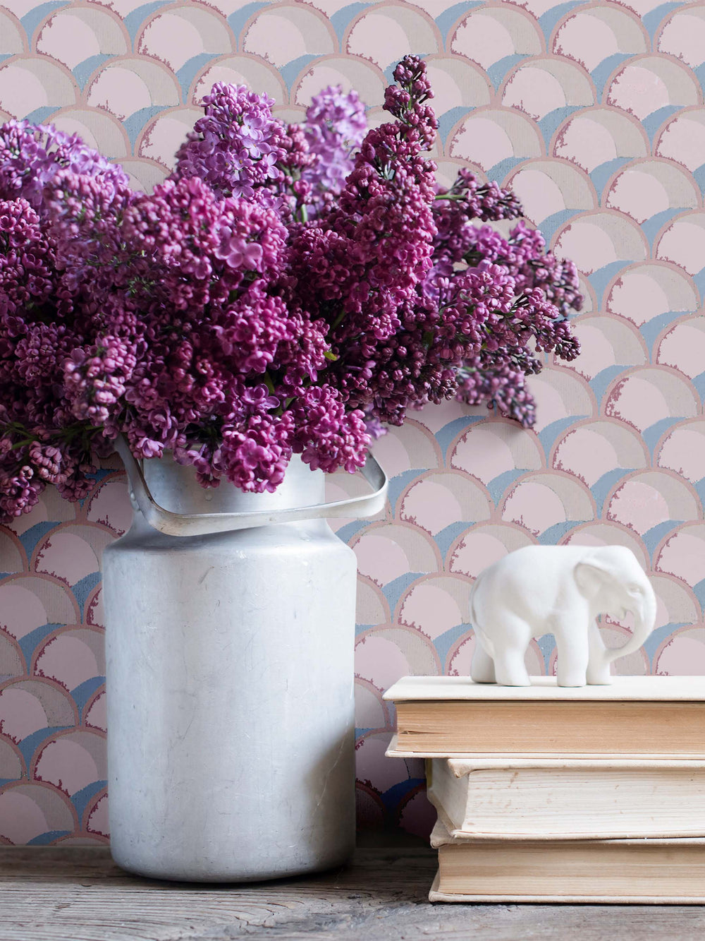 Mermaid Wallpaper - Fuchsia Pink